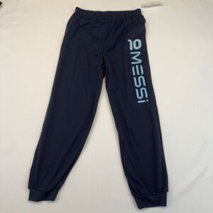 Messi Collection Boys Navy Blue Logo Pajama Jogger Pants Size M 8/10 NWT